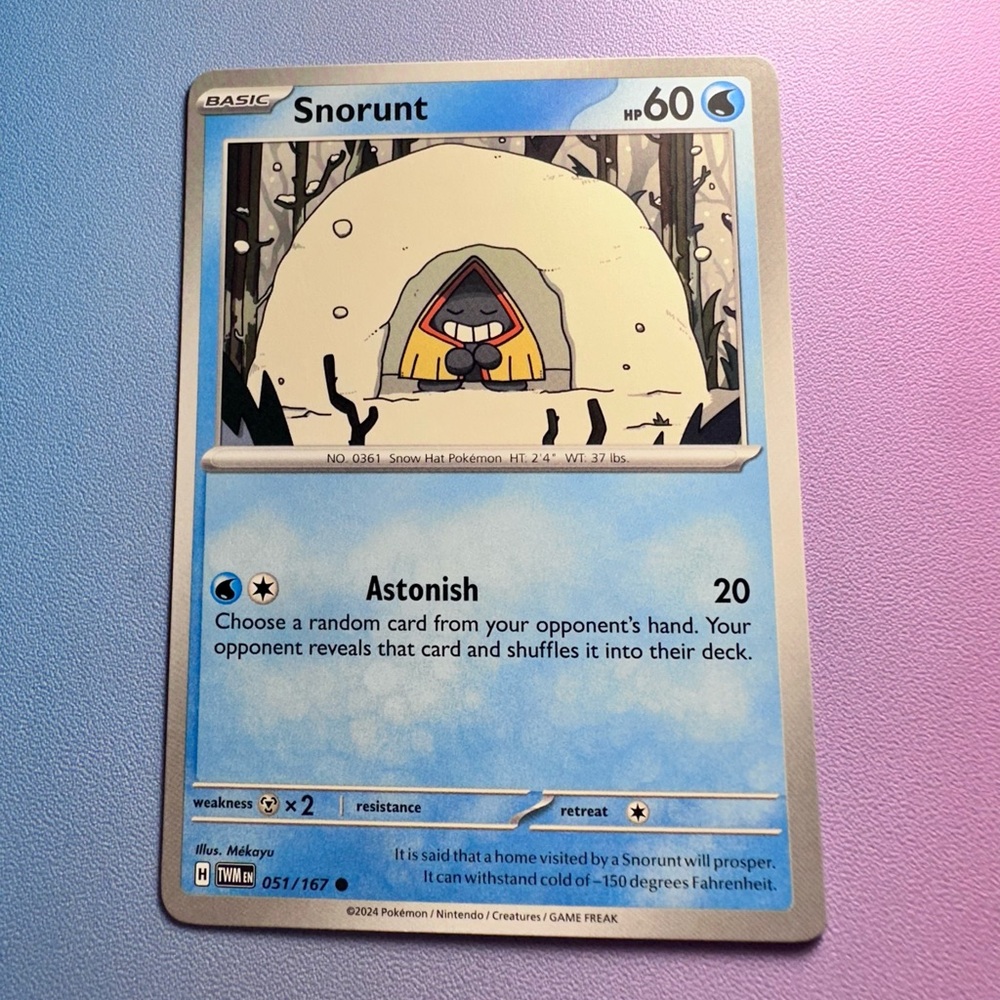 snorunt - 051/167 (common) — pokemon: twilight masquerade